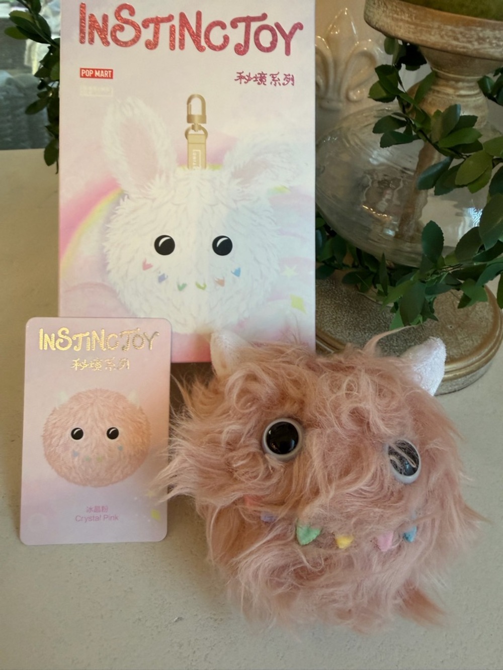 INSTINCTOY Fantasy World Series Plush Pendant - Crystal Pink